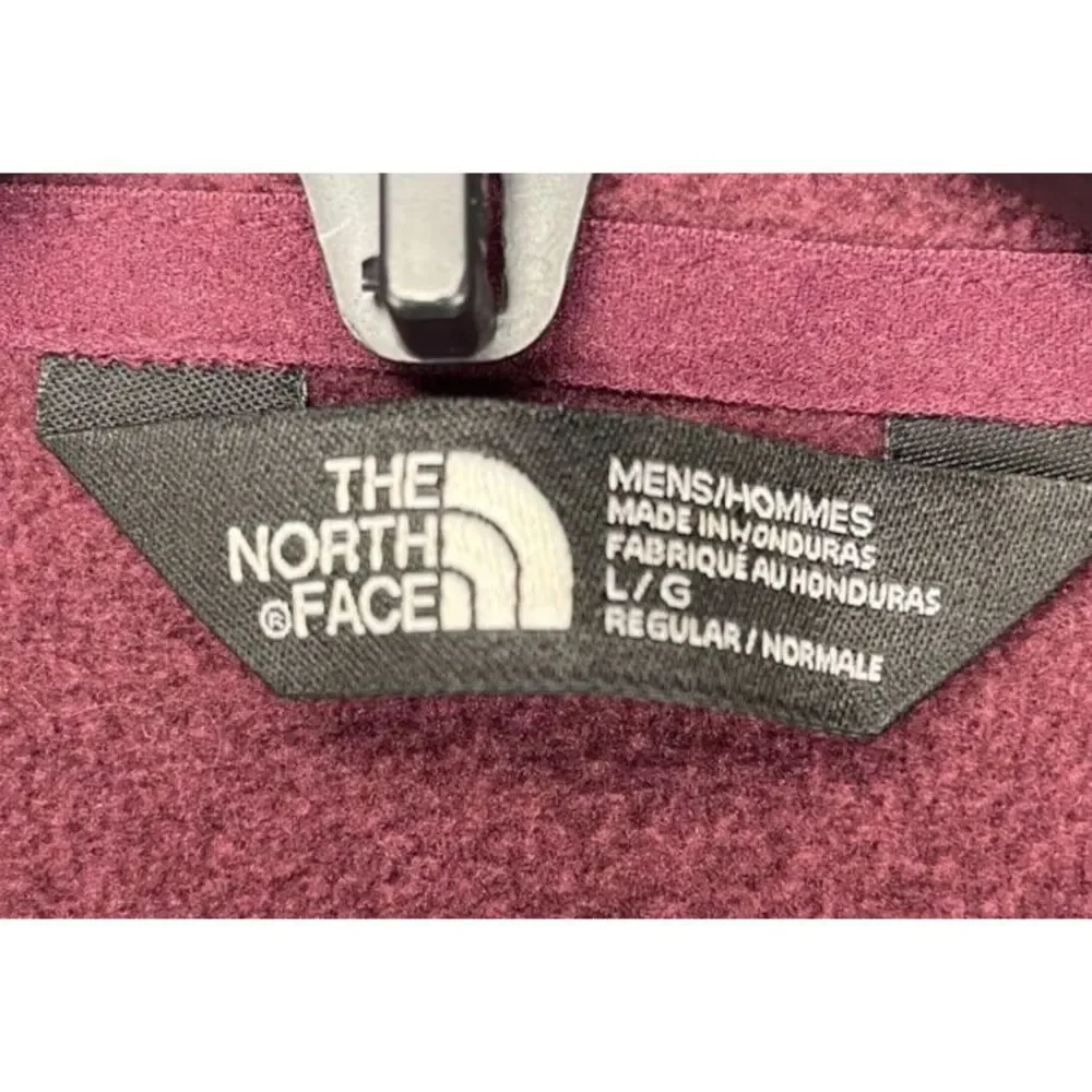 North Face Men's Fleece 1/4 Zip Jacket Size‎ Large Maroon